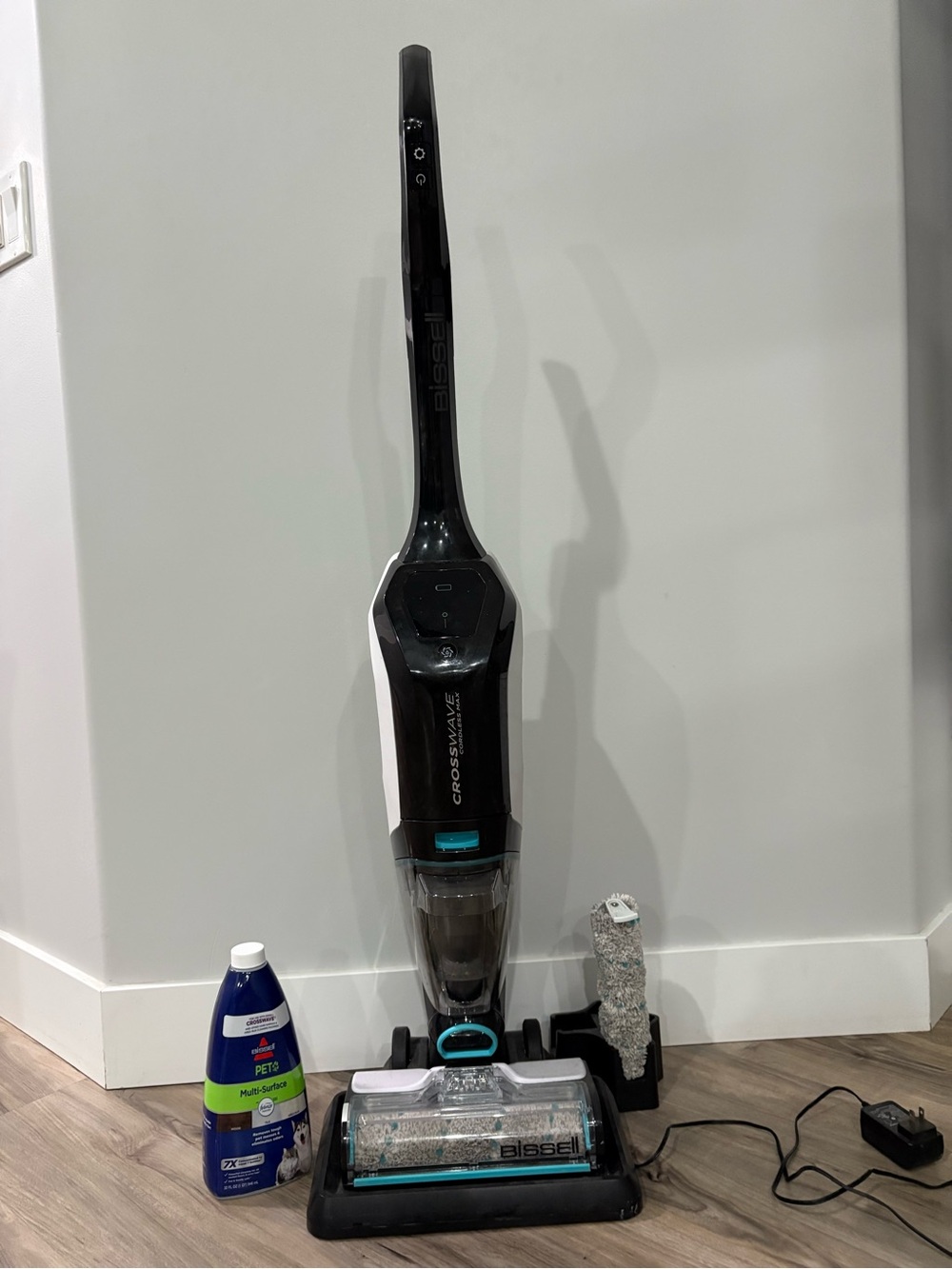 Bissell CrossWave Upright Cleaner - Black/White/Teal Accents